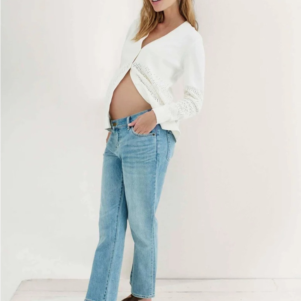 Hatch Women's Straight Leg Jeans - Light Blue